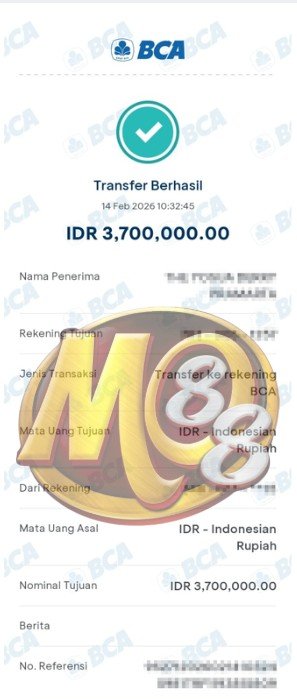 Bukti Pembayaran Meon88 4