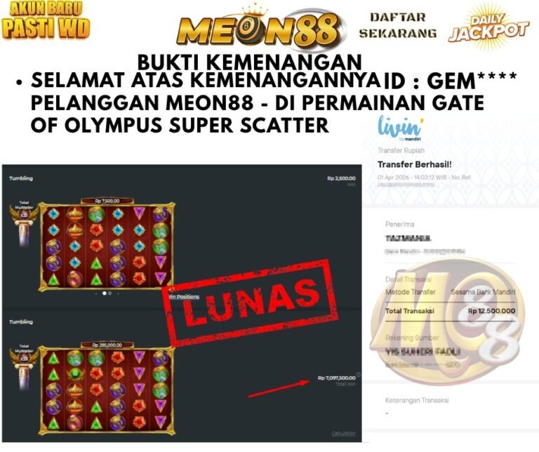 Halaman Informasi Pembayaran JP Meon88 dan Moveon88 4